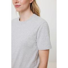 Vue T-shirt en coton recyclé non teinté Iqoniq Manuel de couleur gris| Krokrodeal