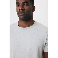 Vue T-shirt en coton recyclé non teinté Iqoniq Manuel de couleur gris| Krokrodeal
