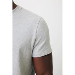 Vue T-shirt en coton recyclé non teinté Iqoniq Manuel de couleur gris| Krokrodeal