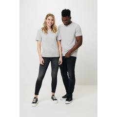 Vue T-shirt en coton recyclé non teinté Iqoniq Manuel de couleur gris| Krokrodeal