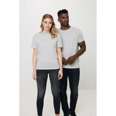 Vue T-shirt en coton recyclé non teinté Iqoniq Manuel de couleur gris| Krokrodeal