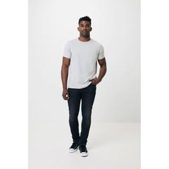 Vue T-shirt en coton recyclé non teinté Iqoniq Manuel de couleur gris| Krokrodeal