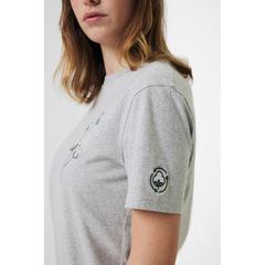 Vue T-shirt en coton recyclé non teinté Iqoniq Manuel de couleur gris| Krokrodeal