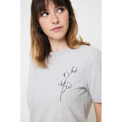 Vue T-shirt en coton recyclé non teinté Iqoniq Manuel de couleur gris| Krokrodeal