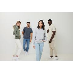 Vue T-shirt en coton recyclé non teinté Iqoniq Manuel de couleur gris| Krokrodeal