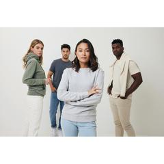 Vue T-shirt en coton recyclé non teinté Iqoniq Manuel de couleur gris| Krokrodeal