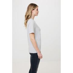 Vue T-shirt en coton recyclé non teinté Iqoniq Manuel de couleur gris| Krokrodeal