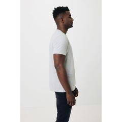 Vue T-shirt en coton recyclé non teinté Iqoniq Manuel de couleur gris| Krokrodeal