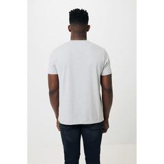Vue T-shirt en coton recyclé non teinté Iqoniq Manuel de couleur gris| Krokrodeal