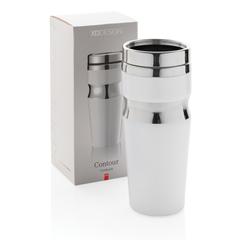 Vue Mug Contour de couleur blanc| Krokrodeal