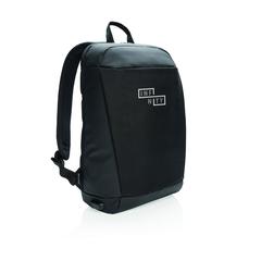 Vue Sac à dos antivol et anti RFID Madrid de couleur noir| Krokrodeal