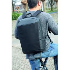 Vue Sac à dos antivol et anti RFID Madrid de couleur noir| Krokrodeal