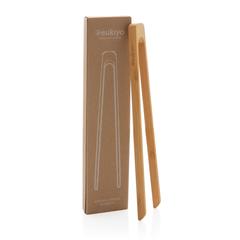 Vue Pince de service en bambou Ukiyo de couleur marron| Krokrodeal