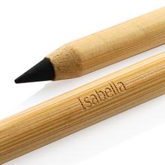 Vue Crayon infini en bambou de couleur marron| Krokrodeal