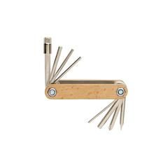 Vue Outil multifonctions avec clé Allen en bois de couleur marron| Krokrodeal