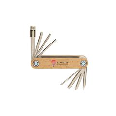 Vue Outil multifonctions avec clé Allen en bois de couleur marron| Krokrodeal