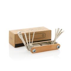 Vue Outil multifonctions avec clé Allen en bois de couleur marron| Krokrodeal