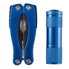 Vue Outil multifonctions et torche de couleur bleu| Krokrodeal