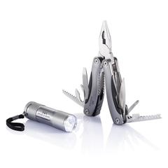 Vue Outil multifonctions et torche de couleur gris| Krokrodeal