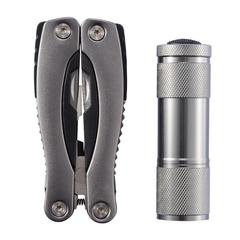 Vue Outil multifonctions et torche de couleur gris| Krokrodeal