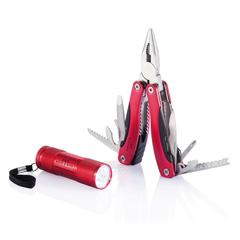 Vue Outil multifonctions et torche de couleur rouge| Krokrodeal