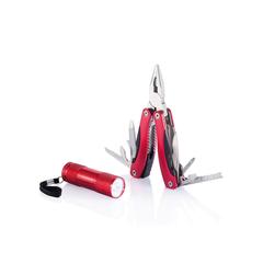 Vue Outil multifonctions et torche de couleur rouge| Krokrodeal