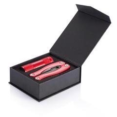 Vue Outil multifonctions et torche de couleur rouge| Krokrodeal