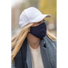 Vue Casquette 5 panneaux en coton recyclé 190gr IMPACT de couleur blanc| Krokrodeal