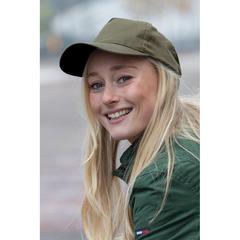 Vue Casquette 5 panneaux en coton recyclé 190gr IMPACT de couleur vert| Krokrodeal