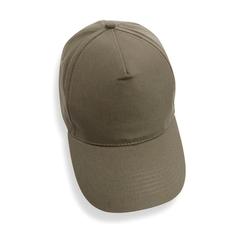 Vue Casquette 5 panneaux en coton recyclé 190gr IMPACT de couleur vert| Krokrodeal
