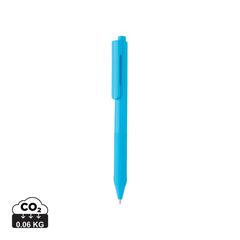 Vue Stylo X9 avec grip silicone de couleur bleu| Krokrodeal