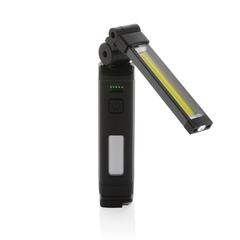 Vue Lampe de travail XL USB rechargeable en plastique RCS Gear X de couleur noir| Krokrodeal