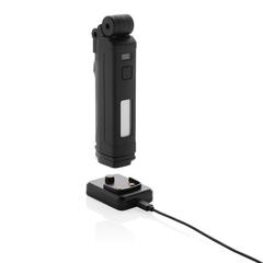 Vue Lampe de travail XL USB rechargeable en plastique RCS Gear X de couleur noir| Krokrodeal
