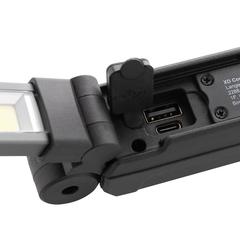 Vue Lampe de travail XL USB rechargeable en plastique RCS Gear X de couleur noir| Krokrodeal