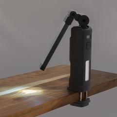 Vue Lampe de travail XL USB rechargeable en plastique RCS Gear X de couleur noir| Krokrodeal