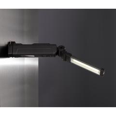 Vue Lampe de travail XL USB rechargeable en plastique RCS Gear X de couleur noir| Krokrodeal