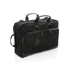 Vue Sac à dos 2-en-1 pour ordinateur portable Swiss Peak AWARE™ de couleur noir| Krokrodeal