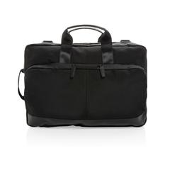 Vue Sac à dos 2-en-1 pour ordinateur portable Swiss Peak AWARE™ de couleur noir| Krokrodeal