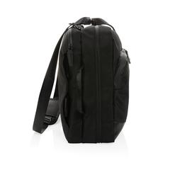 Vue Sac à dos 2-en-1 pour ordinateur portable Swiss Peak AWARE™ de couleur noir| Krokrodeal