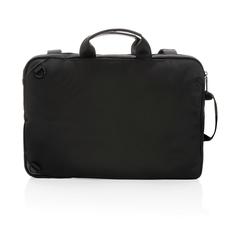 Vue Sac à dos 2-en-1 pour ordinateur portable Swiss Peak AWARE™ de couleur noir| Krokrodeal