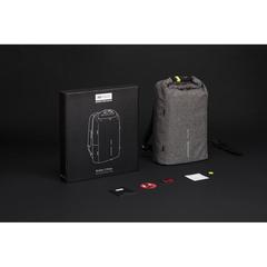 Vue Sac à dos antivol et anti-lacération Urban de couleur gris| Krokrodeal