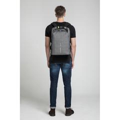 Vue Sac à dos antivol et anti-lacération Urban de couleur gris| Krokrodeal