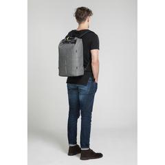 Vue Sac à dos antivol et anti-lacération Urban de couleur gris| Krokrodeal