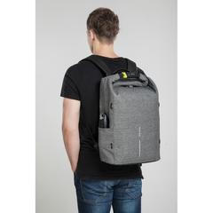 Vue Sac à dos antivol et anti-lacération Urban de couleur gris| Krokrodeal