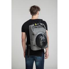 Vue Sac à dos antivol et anti-lacération Urban de couleur gris| Krokrodeal