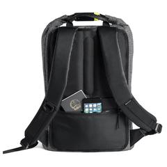 Vue Sac à dos antivol et anti-lacération Urban de couleur gris| Krokrodeal