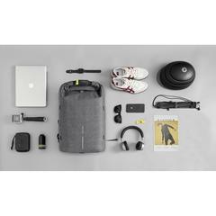 Vue Sac à dos antivol et anti-lacération Urban de couleur gris| Krokrodeal