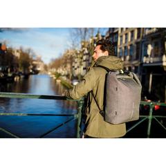 Vue Sac à dos antivol et anti-lacération Urban de couleur gris| Krokrodeal