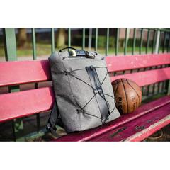 Vue Sac à dos antivol et anti-lacération Urban de couleur gris| Krokrodeal