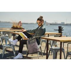 Vue Sac à dos antivol et anti-lacération Urban de couleur gris| Krokrodeal